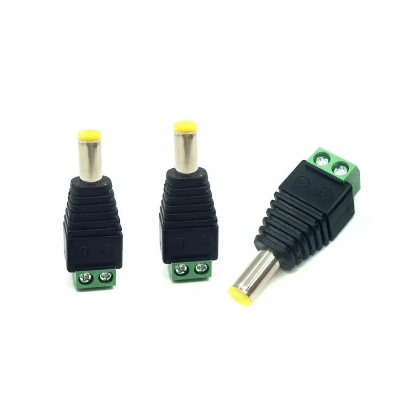 5/20/100 szt. Złącze wtykowe zasilania prądem stałym 5,5*2,1 mm (typ mocowania śrubowego) Potrzebujesz spawania Adapter wtyczki DC — zdjęcie 7