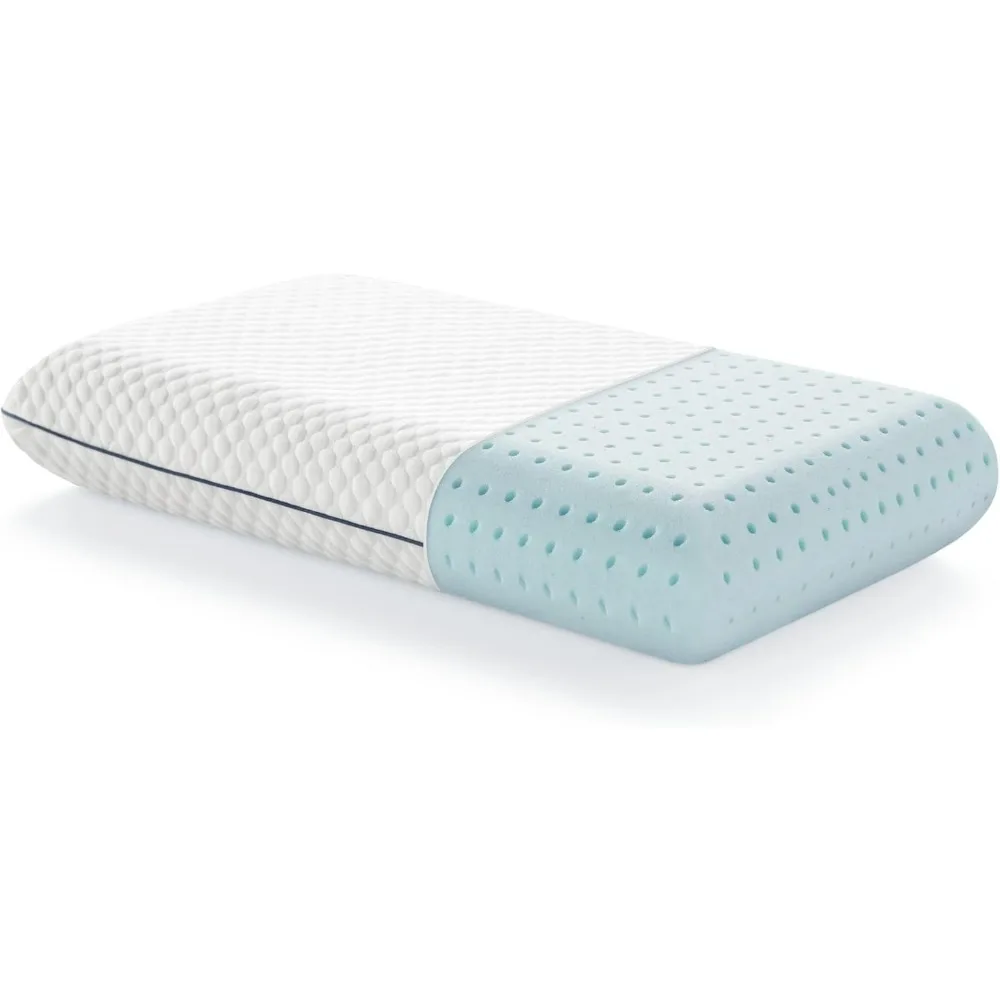 

Gel Memory Foam Pillow, Medium Plush Feel, Neck & Shoulder Support, For Back, Side, & Stomach Sleepers, Home, Hotel, Hospital