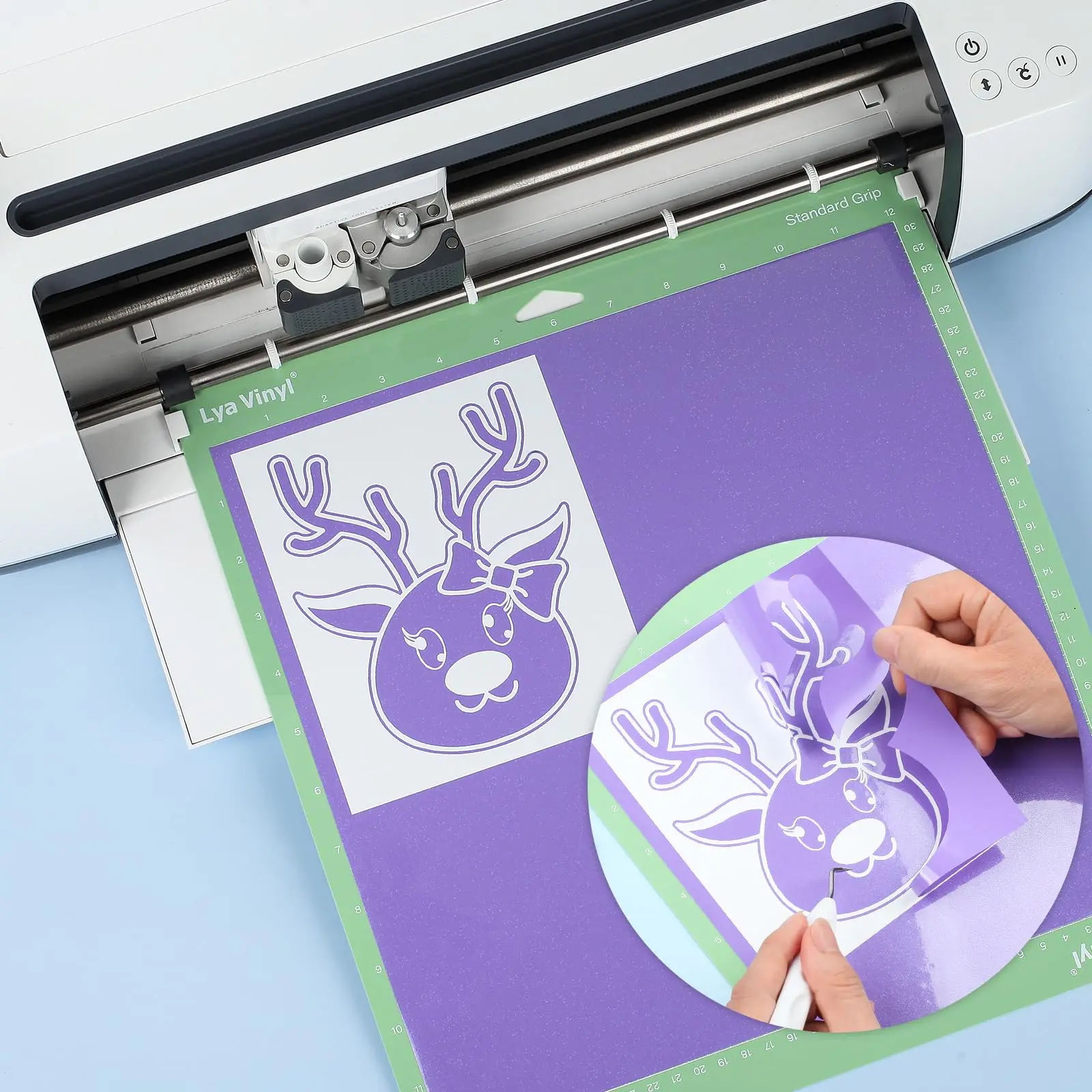 8sheets Metal Brushed Self-adhesive Vinyl For Cricut Lettering Instant Sticker Cup Wall Car Sticker Home Decoration DIY 12\
