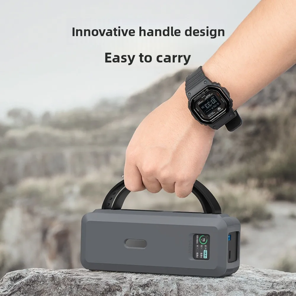 

For Anker 737 Power Bank 140W 24000mAh - Shockproof Silicone Case With TF/SIM Card & PIN Storage For Travel