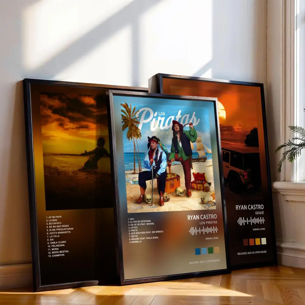 Póster de Ryan Castro con portada de álbum de música para habitación, pintura en lienzo, arte impreso, decoración de pared del hogar, imagen, regalo