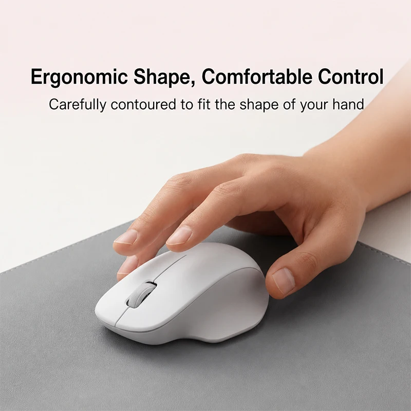 XIAOMI Wireless Mouse Comfort Edition,Portable Computer Office Game Mouse,2.4GHz 1200DPI,USB Receiver,TTC Button,Chinese Version