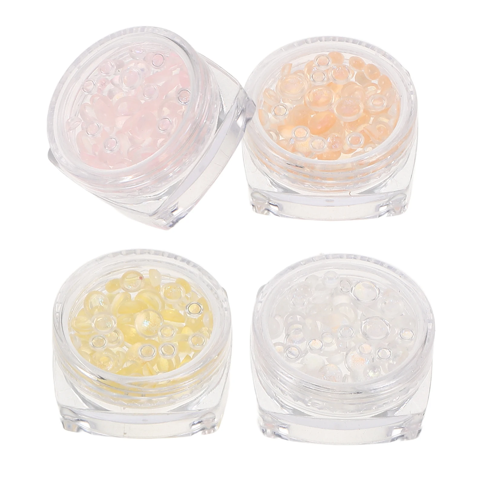 

Art Charms Iridescent Bubble Beads Flatback Manicure Diy Decorations 3D Nail Jewels Craft Accessories Nail Charms For Women