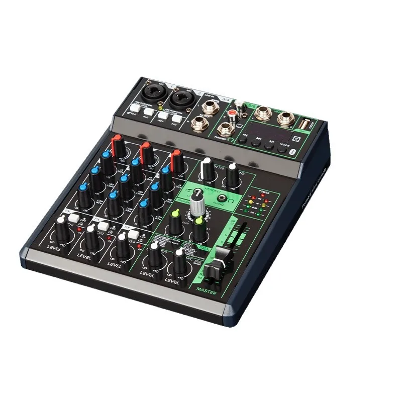 

Sound card mixer four-way computer recording live broadcast small household USB Bluetooth band performance game