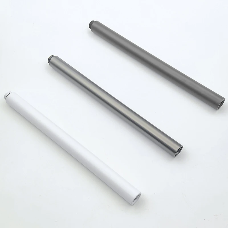 30cm Round Shower Extension Rod Shower Bracket Shower Extender Gray Extension Tube Extra Extend Tube Bathroom Accessories