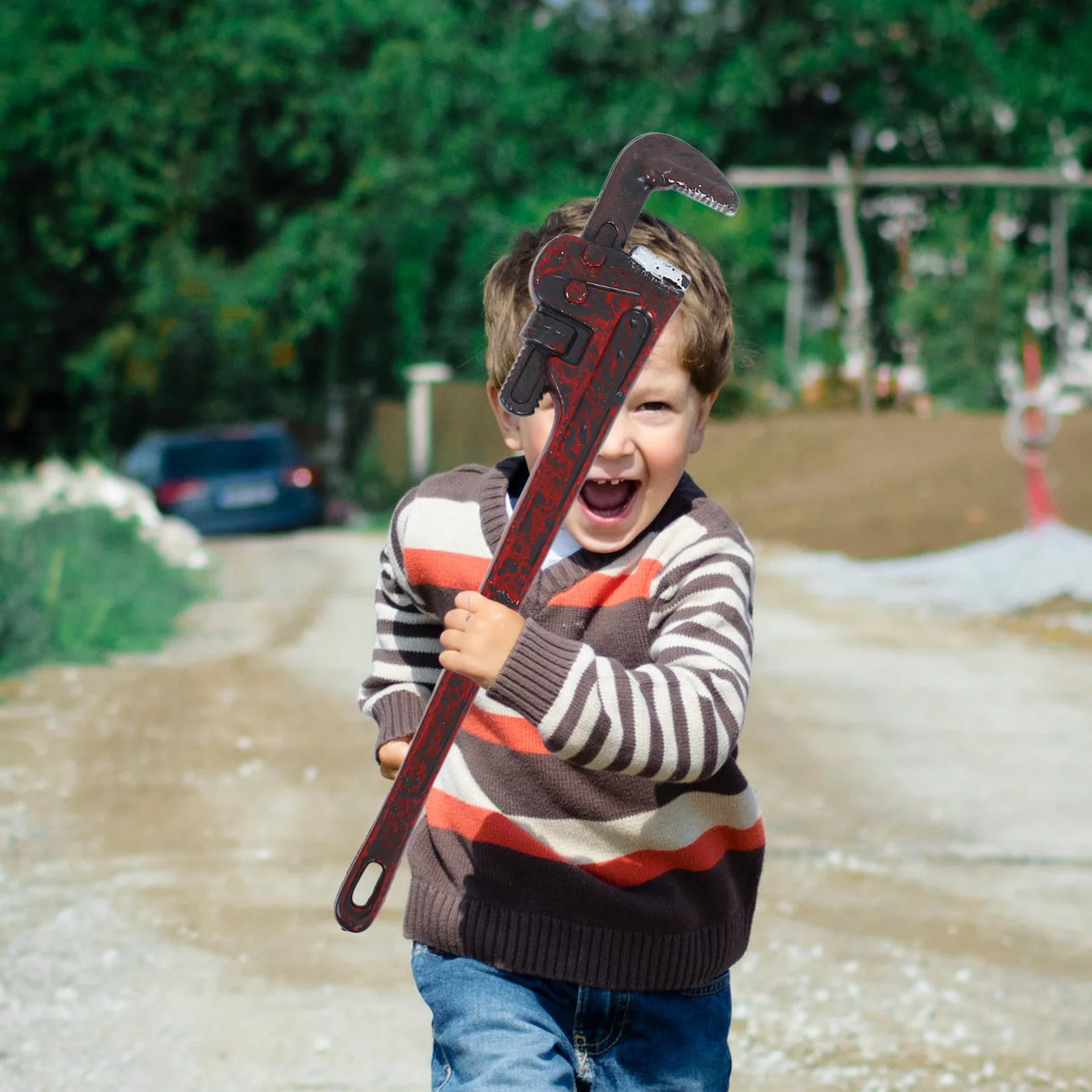 Realistic Simulation Spanner for Toddlers Pretend Play Wrench Role Play Construction Tool Kid Safe Plastic Mini Spanner Prank