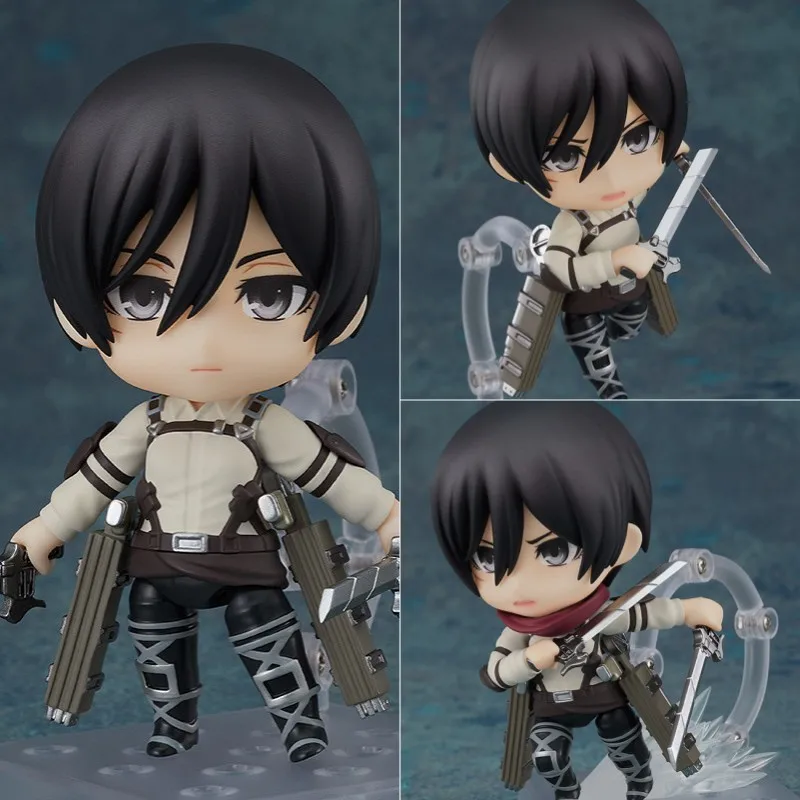 Levi Ackerman 390 417 Eren Jaeger 375 Mikasa Ackerman 365 Hange Zoe 1121 action figure PVC toys collection doll anime cartoon