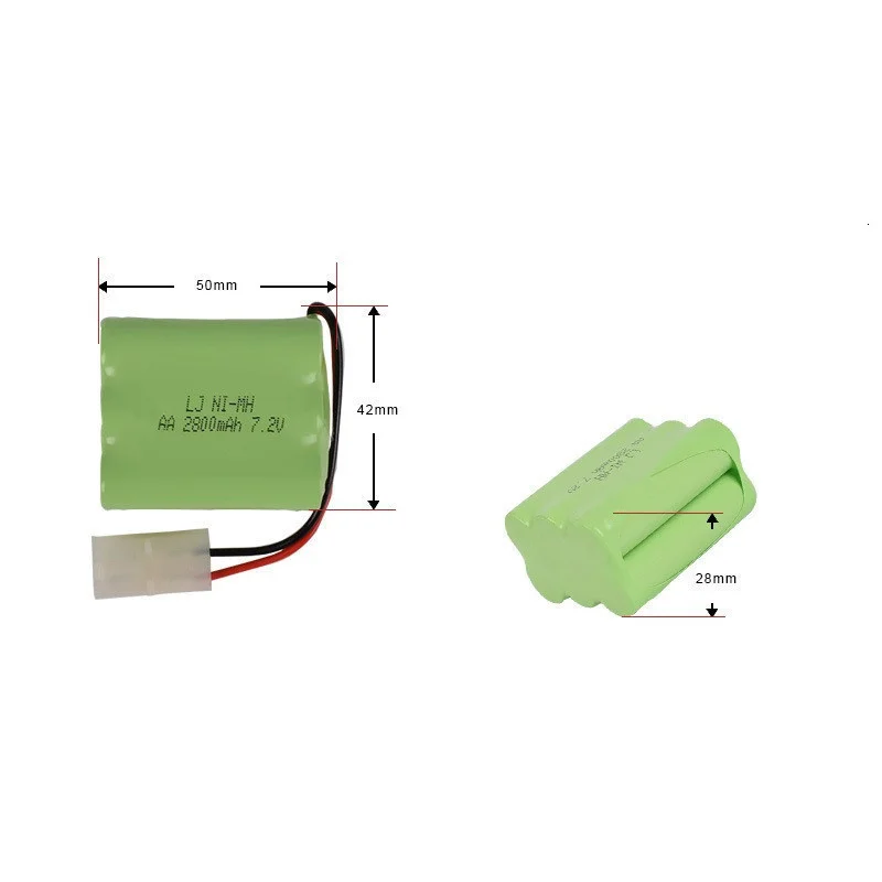 (Model T) 7.2v 2800mah akumulator NiMH do zabawki zdalnie sterowane zbiorniki samochodowe pociągi Robot łódź pistolet Ni-MH AA 700mah 7.2v