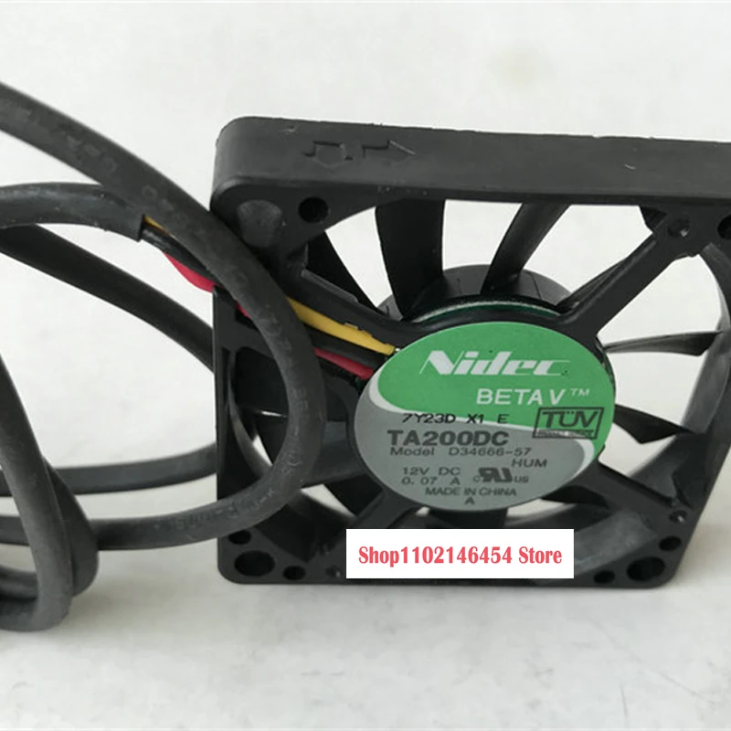 1 قطعة الأصلي TA200DC D34666-57 12 فولت 0.07A 50*10 مللي متر 3-سلك مروحة التبريد فائقة الهدوء