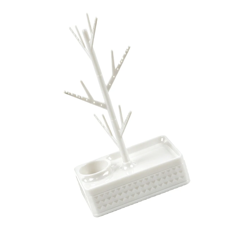 Tree Jewelry Stand with Rotating Access for Earrings and Necklaces E0BF
