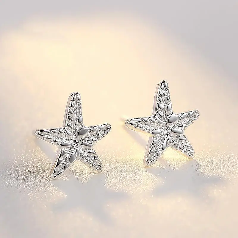 

Серьги-гвоздики из стерлингового серебра 925 пробы в форме звезды, уникальный дизайн, элитный индивидуальный подарок, модные серьги для женщин