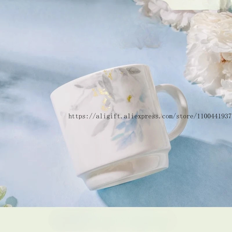 

Moonlight Flower Shadow Ceramic Cups Mugs Cultural And Creative Water Cups Birthday Gifts For Girls