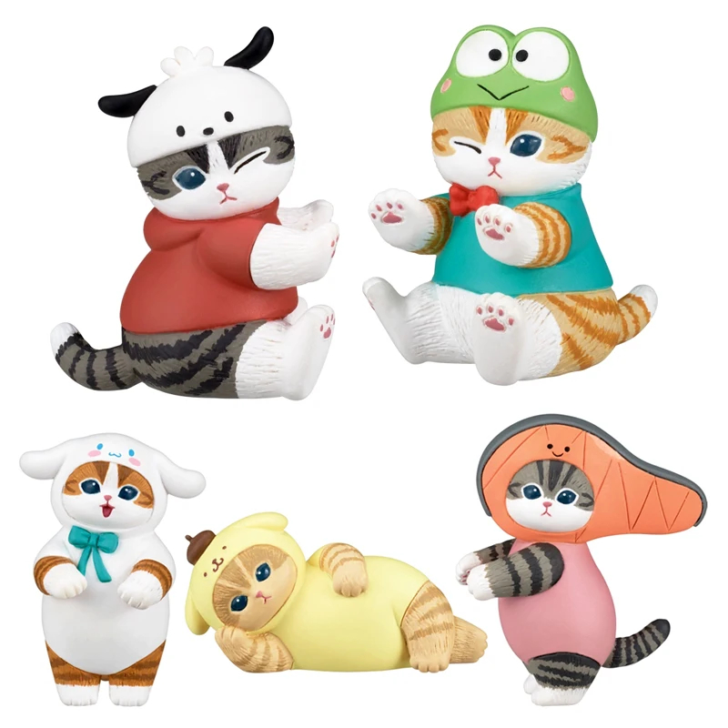 

Японский Фирменный костюм Qitan Sanrio Mofusand, экшн-фигурка, модель игрушки, коллекционные настольные украшения, украшения, подарки для детей