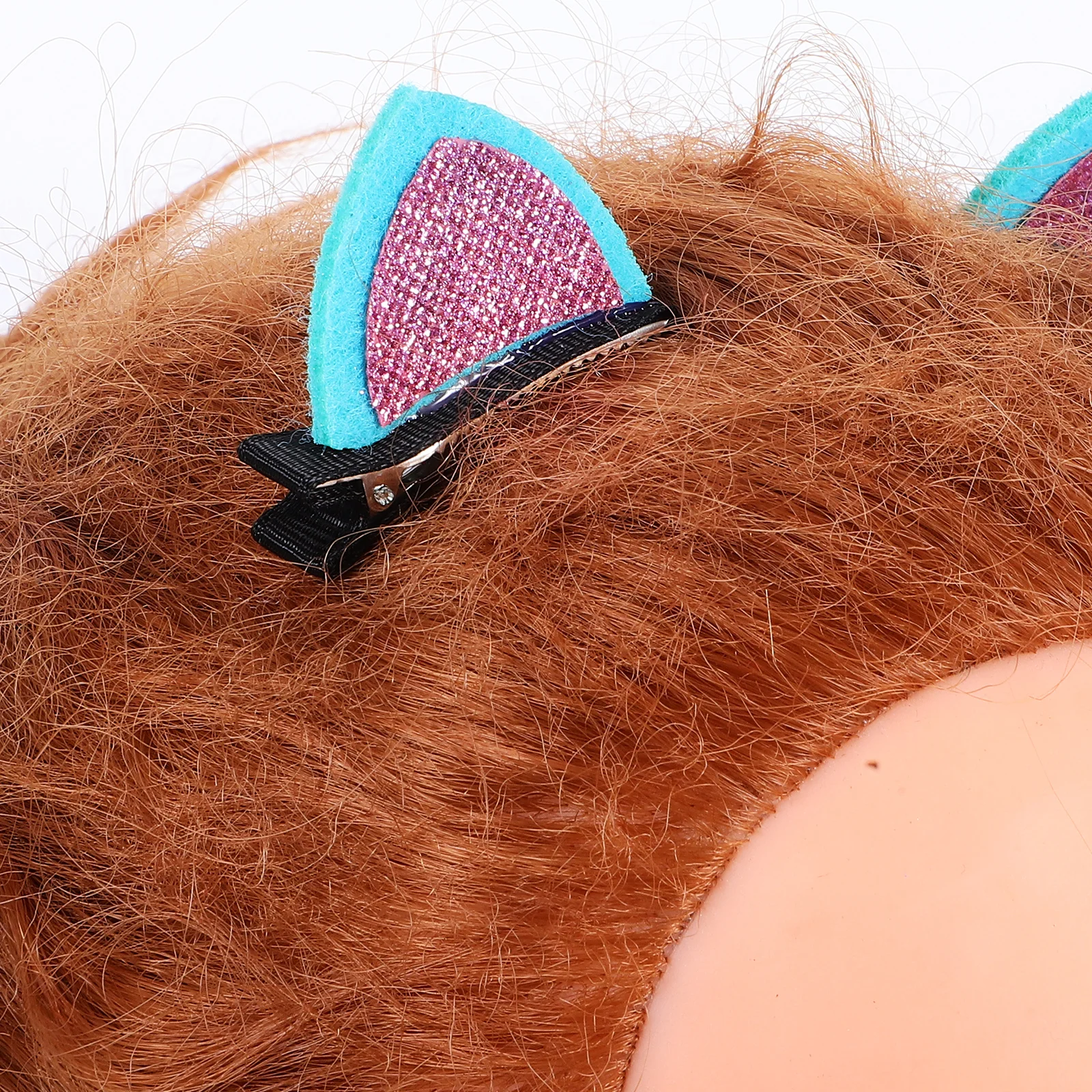 16 قطعة من مشابك شعر أذن القطة إكسسوارات الشعر للنساء والفتيات دبابيس شعر معدنية حساسة لحفلات الزفاف وتصفيف الشعر اليومي