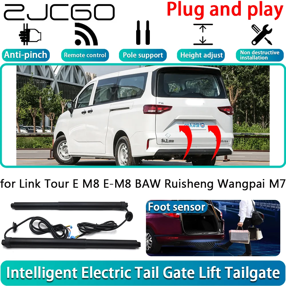 

ZJCGO for Link Tour E M8 E-M8 BAW Ruisheng Wangpai M7 Car OEM Electric Powered Tailgate Power Liftgate Automatic Tailgate System