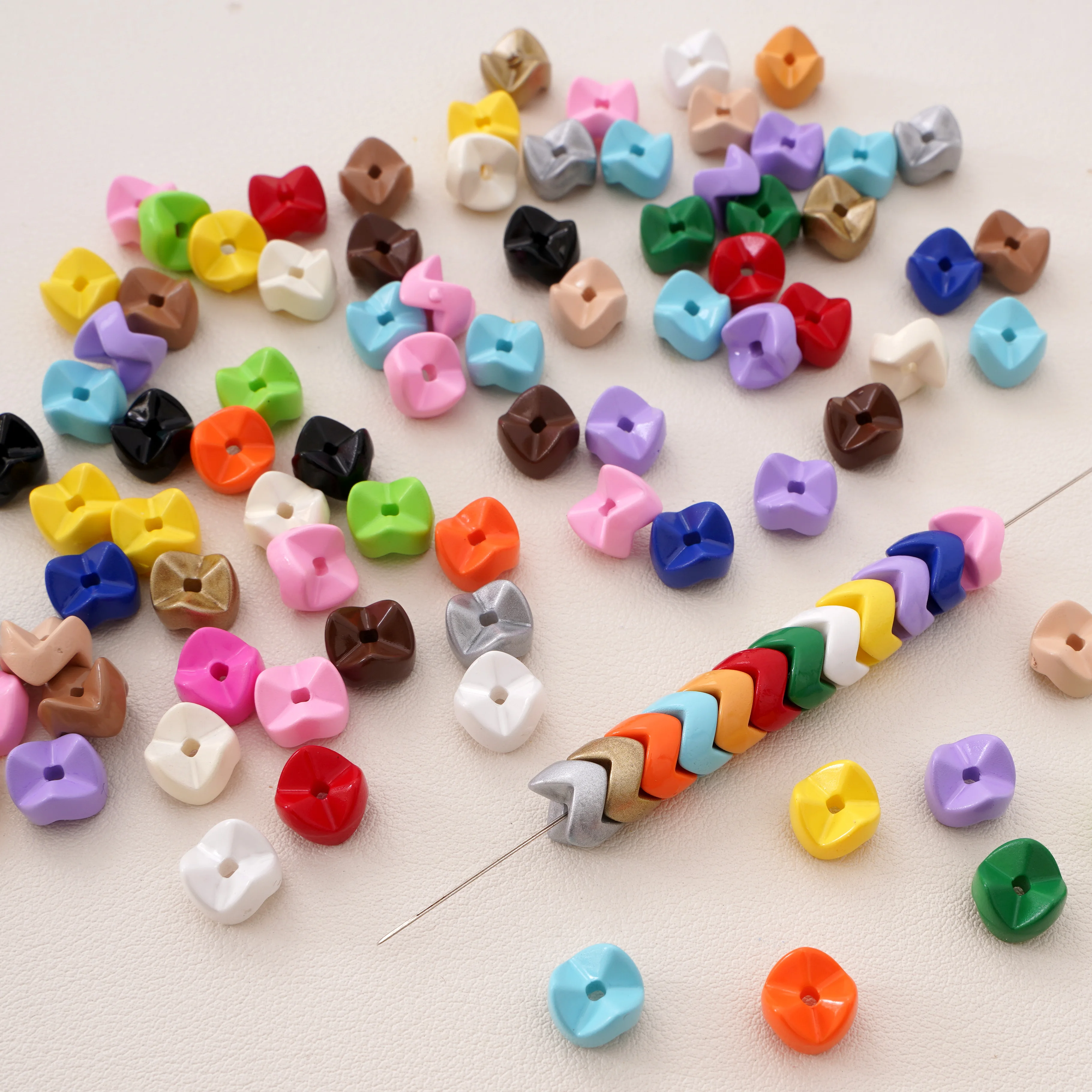 

5/20Pcs Multi-Color Acrylic Spray Painted Gear Beads For Jewelry Making DIY Phone Chain Bracelet Necklace Crafts Accessories