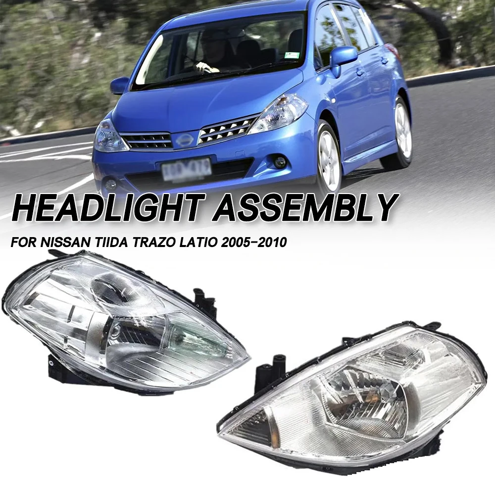 

For Nissan Tiida Trazo Latio 2005 2006 2007 2008 2009 2010 Front Bumper Head Light Headlamp Driving Headlight Turn Signal Light
