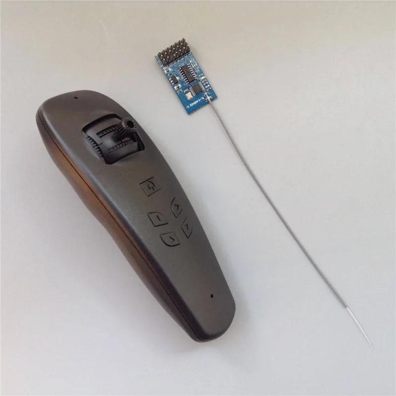 Black 6-channel nesting boat remote control 2.4G single motor rudder turning/dual motor differential turning