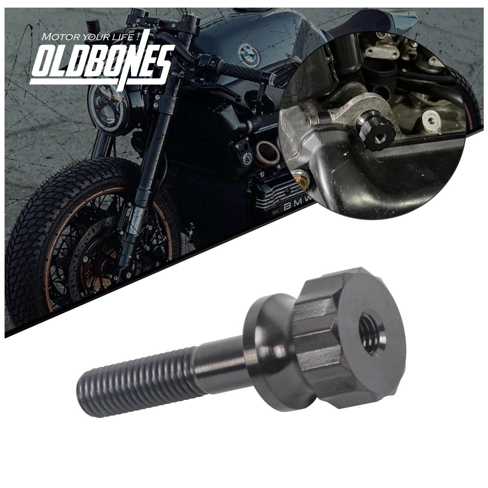 

Cafe Racer K серии для BMW K 100 K75 M10X45MM болты защиты двигателя 1 шт. титановые винты для мотоцикла