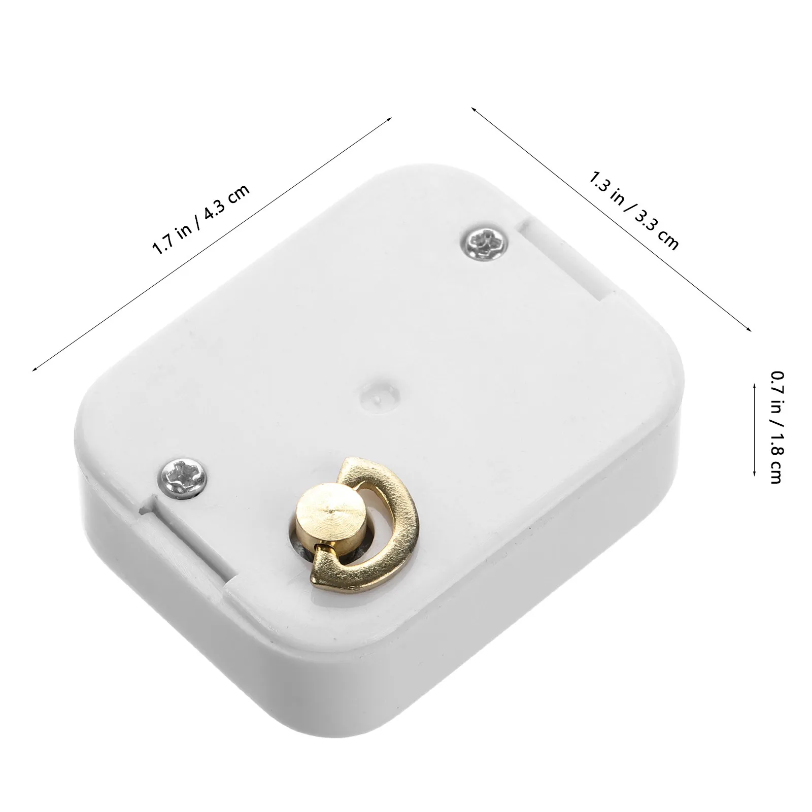 Mini Music Box Mechanism Portable Hand Crank Retro Musical Movement with Key Accessory for DIY Projects Replacement Parts