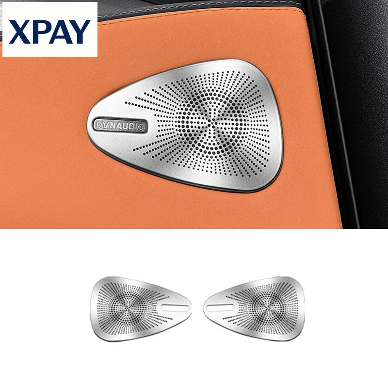 

For BYD Sealion 7 2024 Rear Door Panel Horn Cover Stainless Steel Audio Panel Protective Cover Automobile Interior Modification