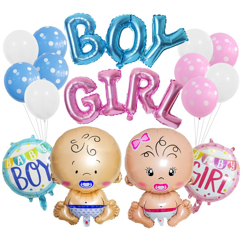 

Baby Foil Balloon Decor Supplies for It is a Boy Girl Baby Shower Pregnancy Gender Reveal Wedding Kids Birthday Party