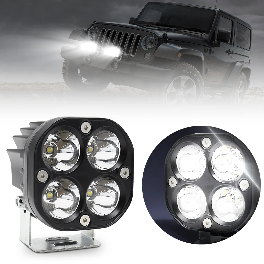 

3 Inch 40W Waterproof Fog Light Pod Light Offroad Driving Light Work Auxiliary Light Bumper Light for Car Truck UTV Motorcycle