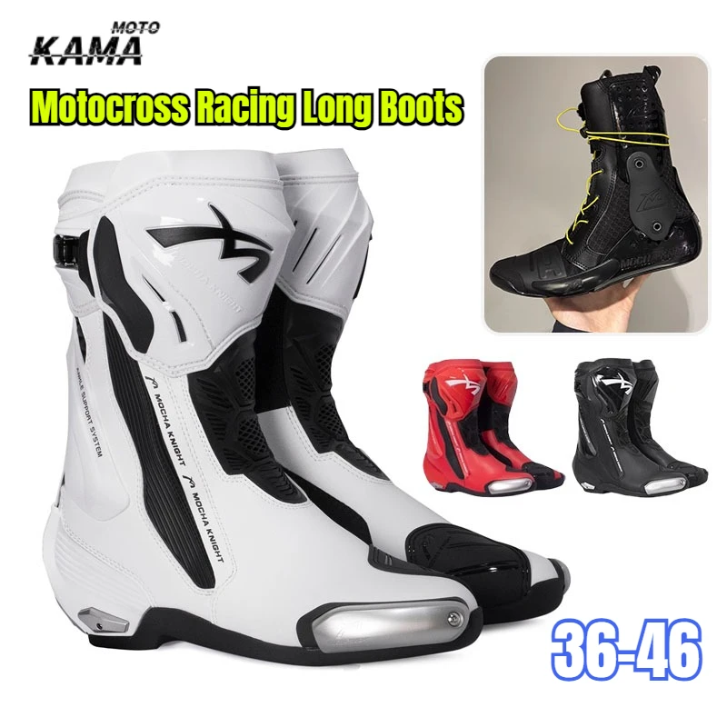 Professional Outdoors Motorcycle Protective Boot All Season Riding Shoes, Off-road Competitive Track Motorcycles Protective Boot