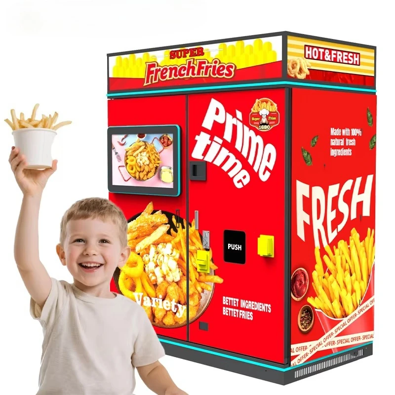Amplamente aplicação máquina de venda automática de batatas fritas portátil máquina de batatas fritas batatas fritas máquina de venda automática para israel