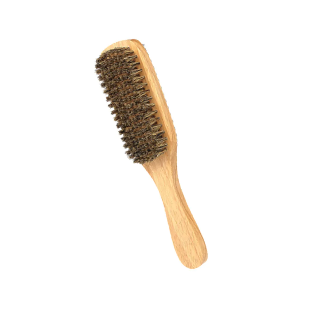 Mens Beard Brush Soft Bristles Portable Design Comfortable Handle for Grooming Styling and Care