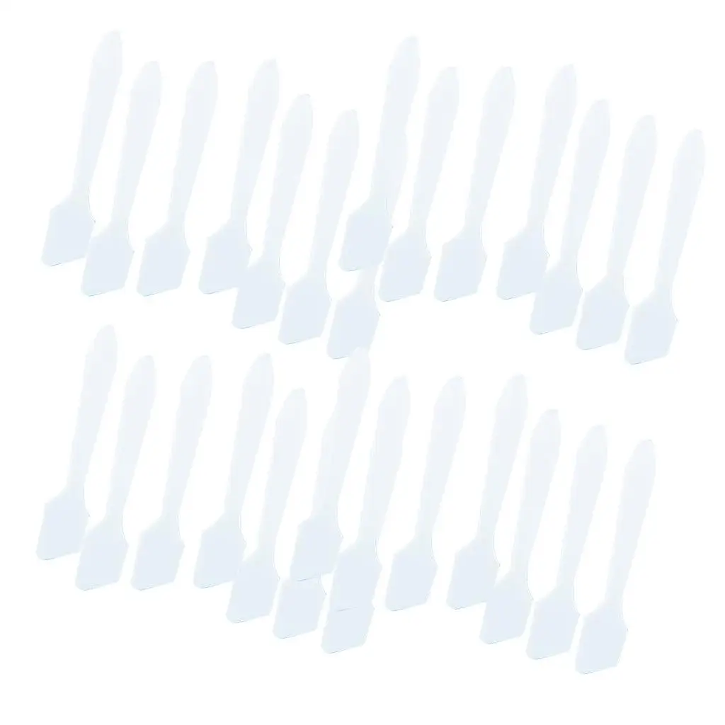 100Pcs Plastic Spatula Disposabled Cosmetic Spoon Skin Care Cream Face Mask Mixing Spoon Beauty Tool