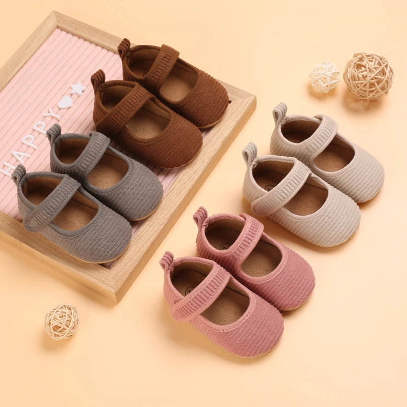

Solid Color Spring Autumn Baby Shoes Soft Walking Footwear for Girls First Walking Casual Comfortable Infant Footwear