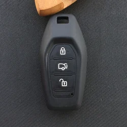 Silicone rubber Car Key Cover case For Mahindra 3 button car key case