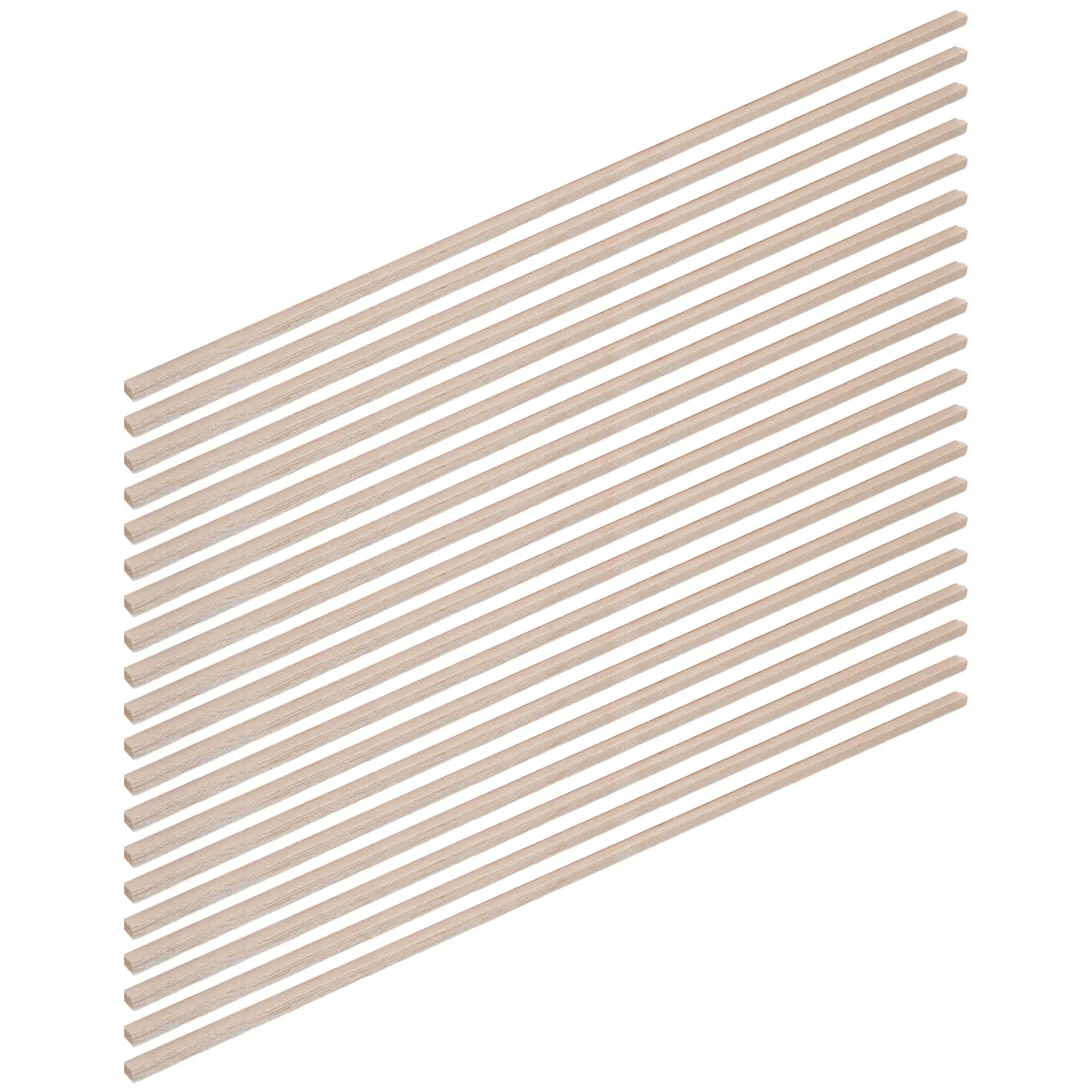 40Pcs Balsa Wood Strips 30Cm Natural Lightweight Hardwood Square Wooden Dowels for Craft Wood Projects Unfinished Wooden Strips