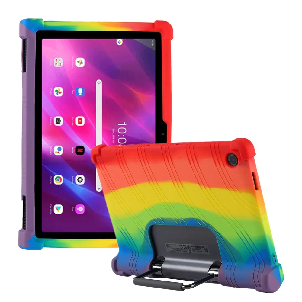 Silicone Airbags Shockproof Cover For Lenovo Yoga Tab 11 (2021) YT-J706F YT-J706X Case Multi-Angles Adjustable Stand Funda