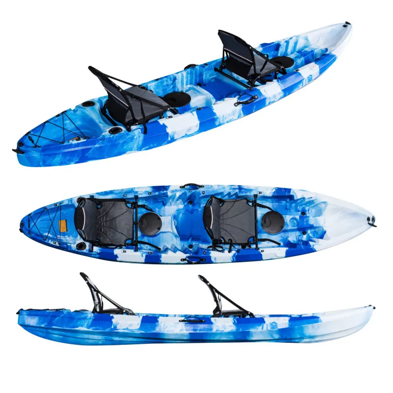 Popular Water Sport  2 Person Sit Bule Or Customized Small Cheap Plastic Boat For Fishing Boat For Sale