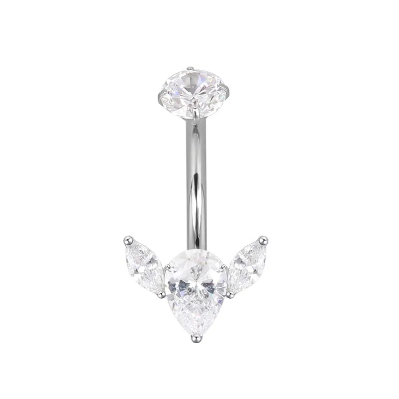 ASTM F136 Titanium Chain Belly Button Navel Ring