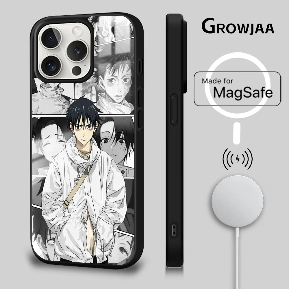 Anime A-Attack On T-Titan Phone Case For iPhone 16 15 14 13 12 11 Pro Max Plus Mini Magsafe Mirror Wireless Magnetic Cover