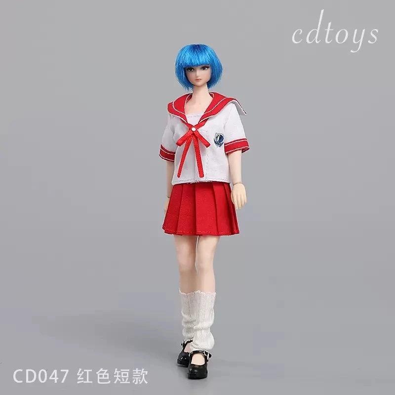 Cdtoys-traje de marinero para niña, uniforme escolar JK, modelo de ropa que se ajusta al cuerpo de figura de acción de soldado femenino de 6 pulgadas, escala 1/12, cd047