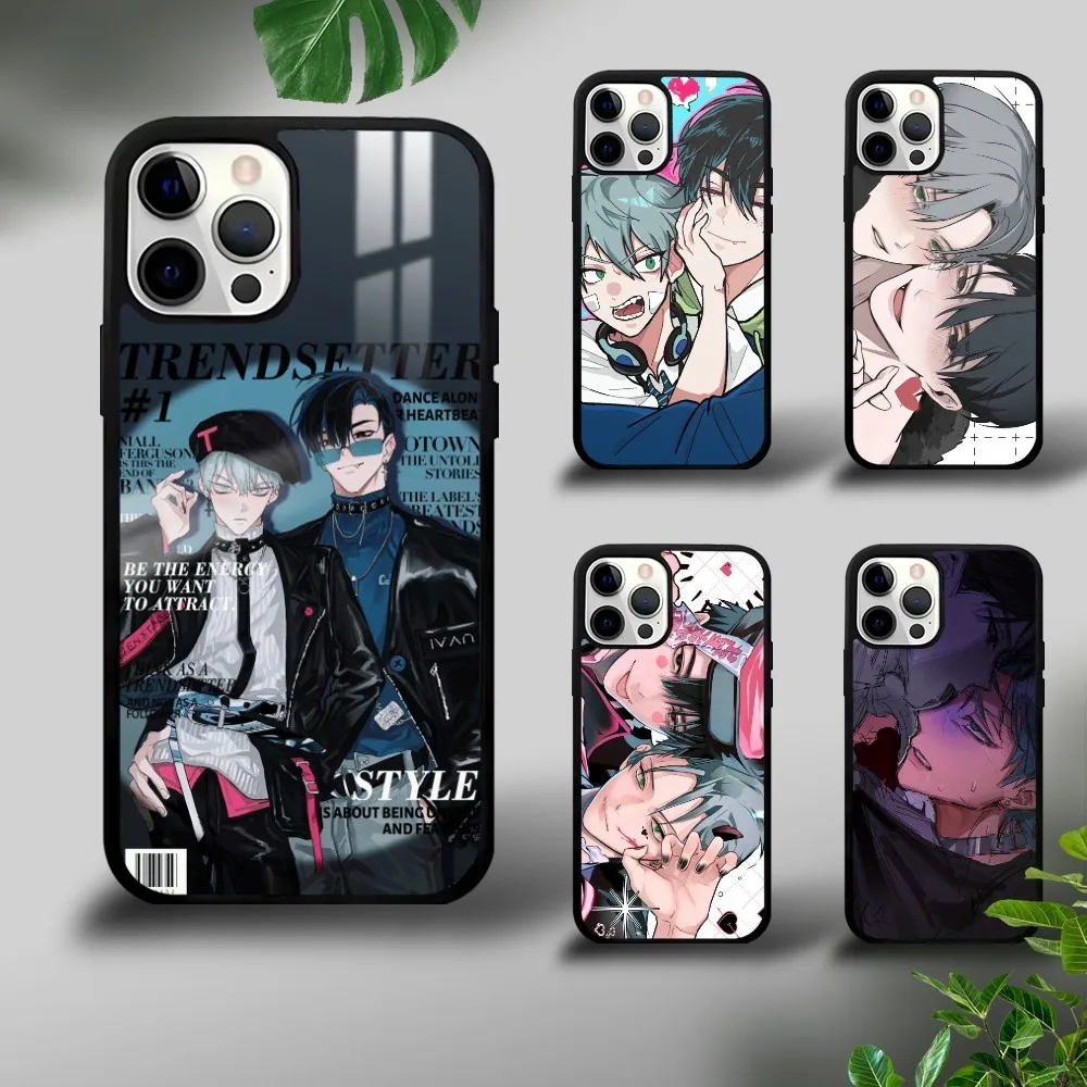 Coreano alienígena palco ivan até caso de telefone para iphone 16 15 14 13 12 11 pro xs max mini plus celulares duro funda