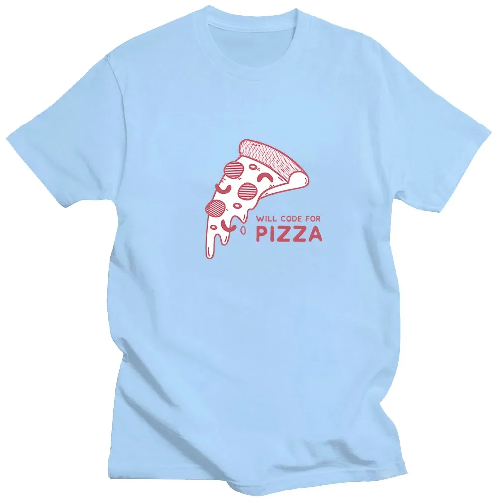 Funny Pizza T-Shirt Short Sleeve Unisex Cotton Tee-Shirt Cartoon Print Retro Kawaii Tshirt Roupas Femininas Fashion Cute Clothes