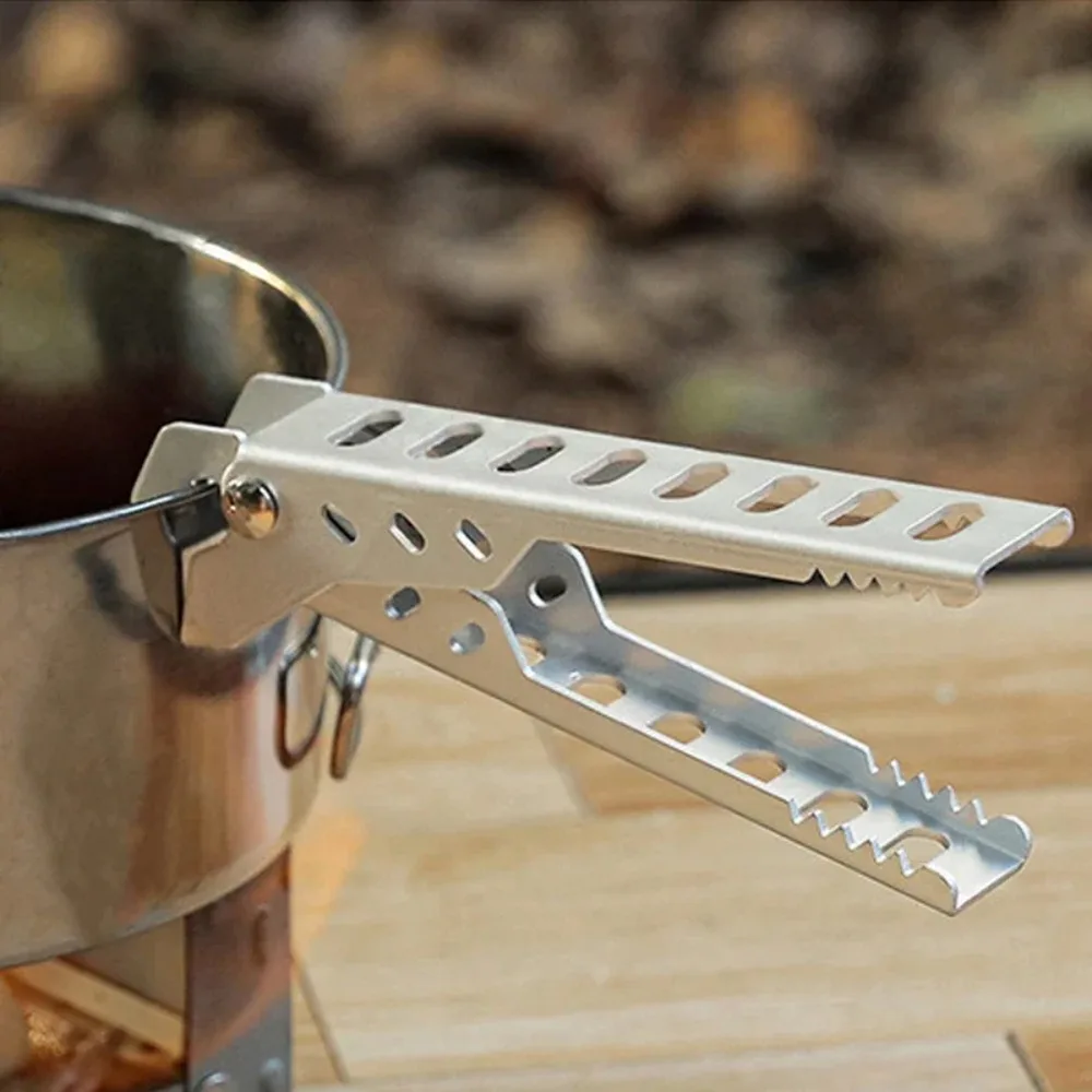 Aluminium Anti-hot Alloy Clip Bowl Gripper Holder Camping Pot Pan Handle Anti-Scald Clamp Kitchen Accessories Hiking Cooking