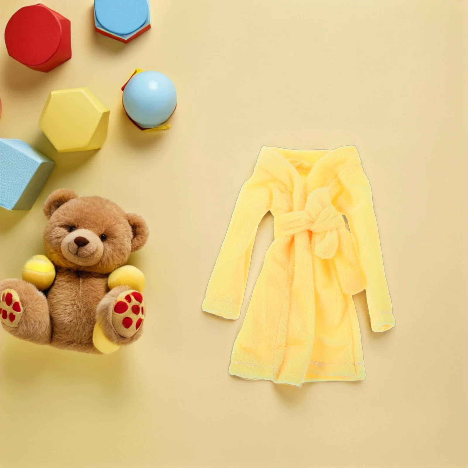 1 قطعة بيجامة قزم ل: رداء حمام ناعم ملابس نوم لوقت النوم التظاهر اللعب مجموعة إكسسوارات الملابس المصغرة