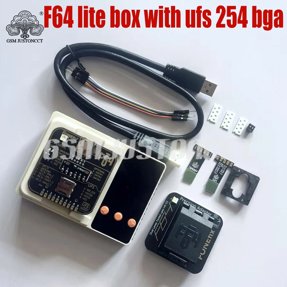 F64 Lite Box with UFS 254 BGA Adapter Full Set - Internal Storage Upgrade Kit for Mobile Devices