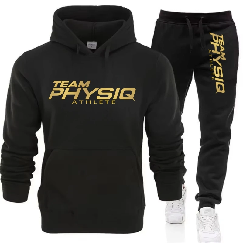 

2026 Men's Cotton Hoodie Set - Breathable Joggers 2-Piece Warm Pocket Outdoor Running Casual Soft Street Fashion