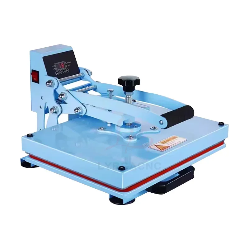 LY Heat Transfer Machine for T-Shirt Logo Leather Pressing 230x300mm 290x380mm Heating Plate Size Hot Stamping Printing Machine