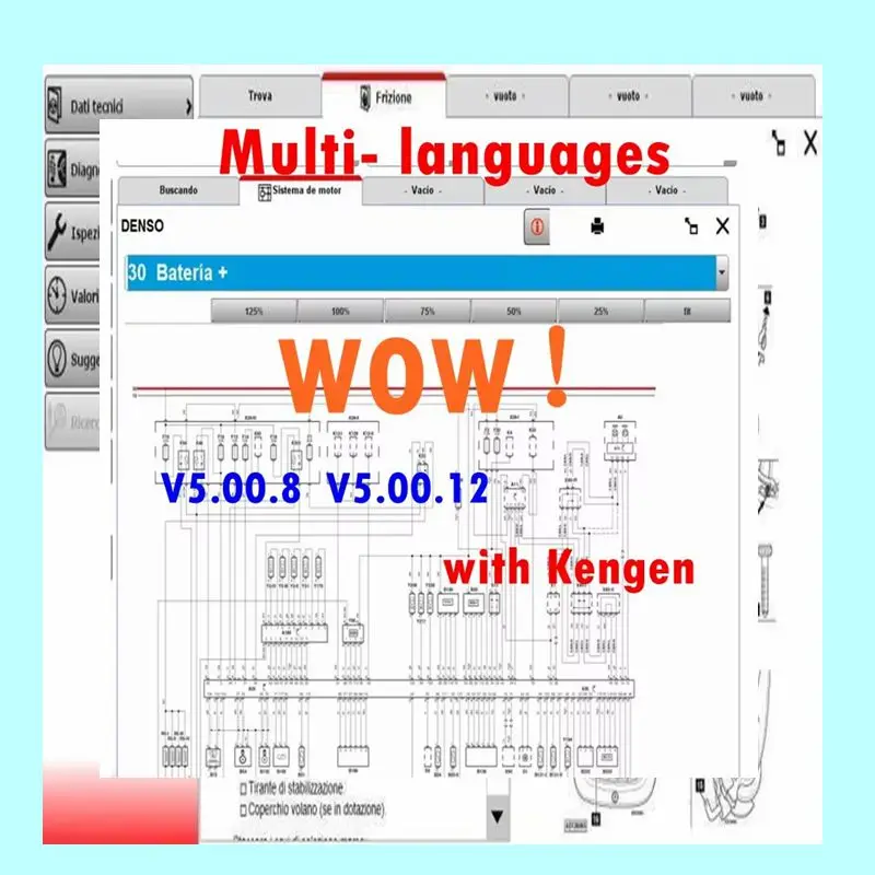 

Лидер продаж 2024, многоязычное программное обеспечение W-ur-th WOW V5.00.12 WOW 5.00.8 R2, многоязычное программное обеспечение с Keygen для диагностики автомобилей Tcs Multi-diag