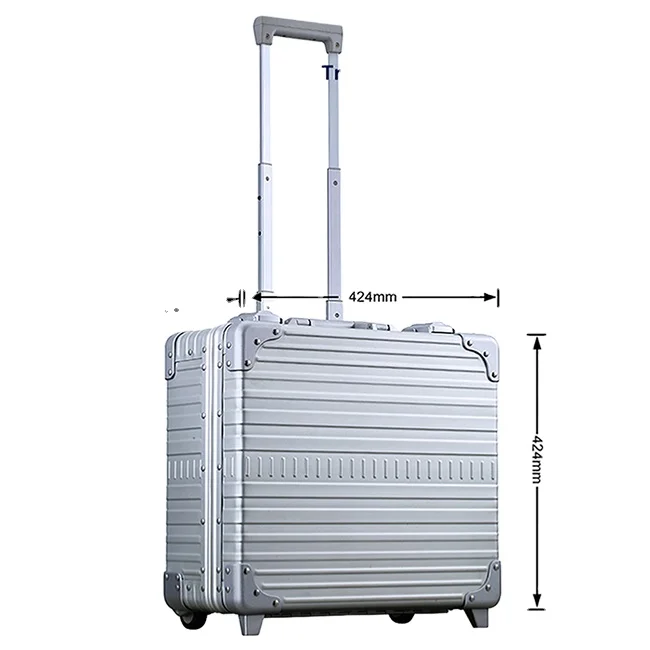 Aluminum Rolling Trolley Box with Wheels, Water Purification Instrument Suitcase, Military Suitcase, 2024