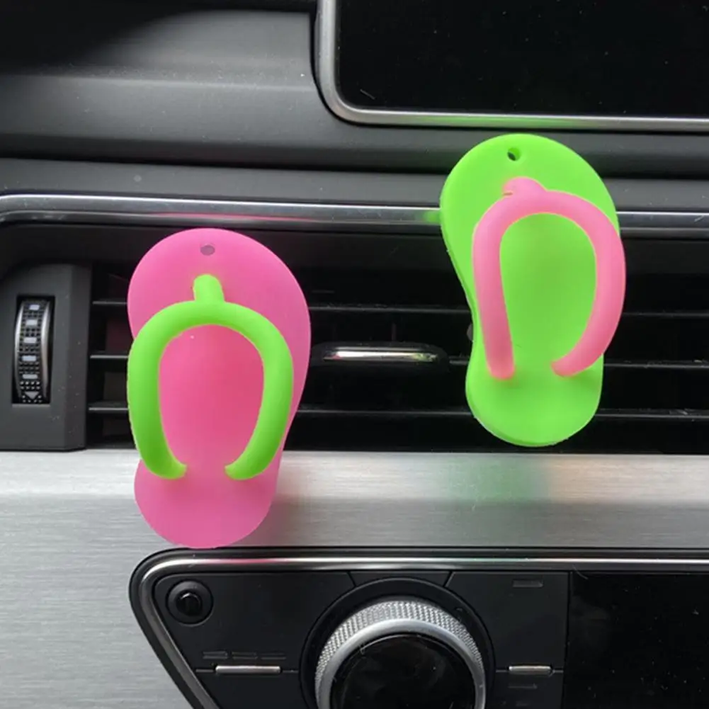 Car Aromatherapy Clip Fragrance Flip Flops Shape Air Outlet Perfume Clip Air Freshener Conditioning Car Interior Decoration