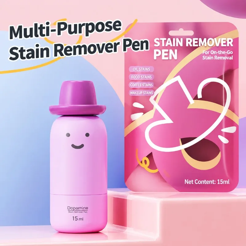 Portable No-Wash Stain Remover Pen Emergency Spot Cleaner for Clothes Oil Chili Sauce Hot Pot Blood Stains, Household Travel
